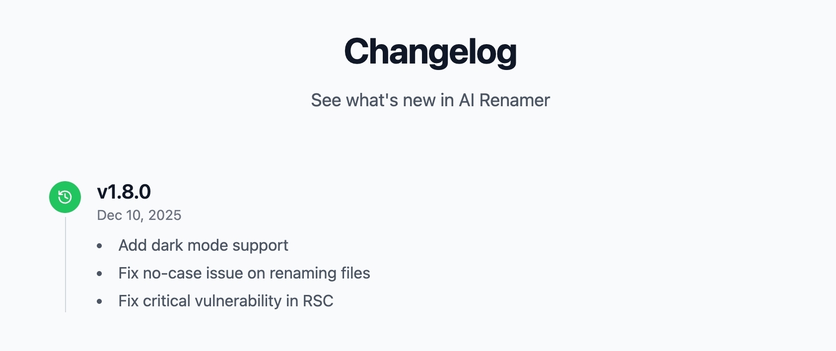 Included in AI Renamer v1.8.0