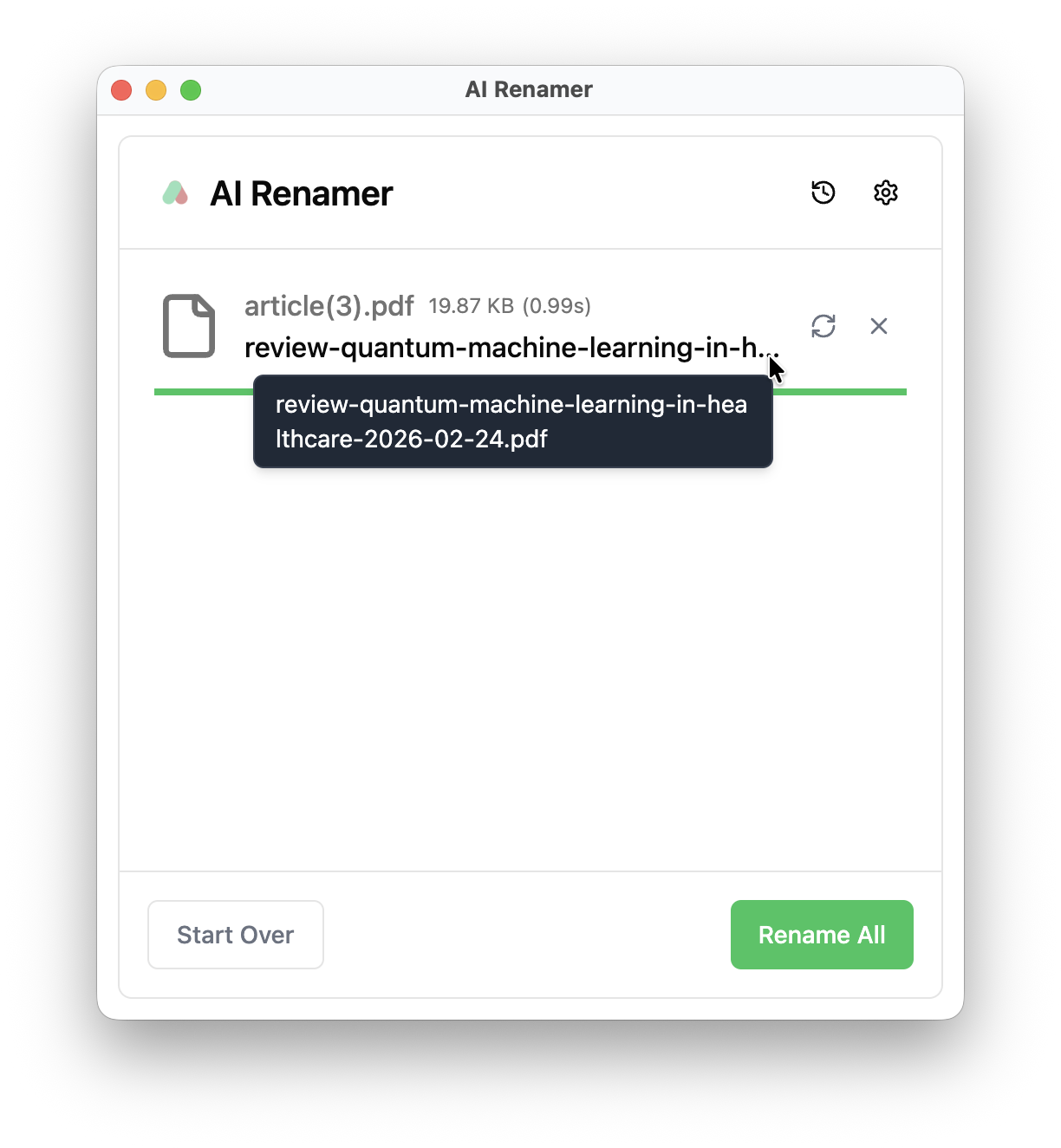Rename Academic Papers and Research Articles