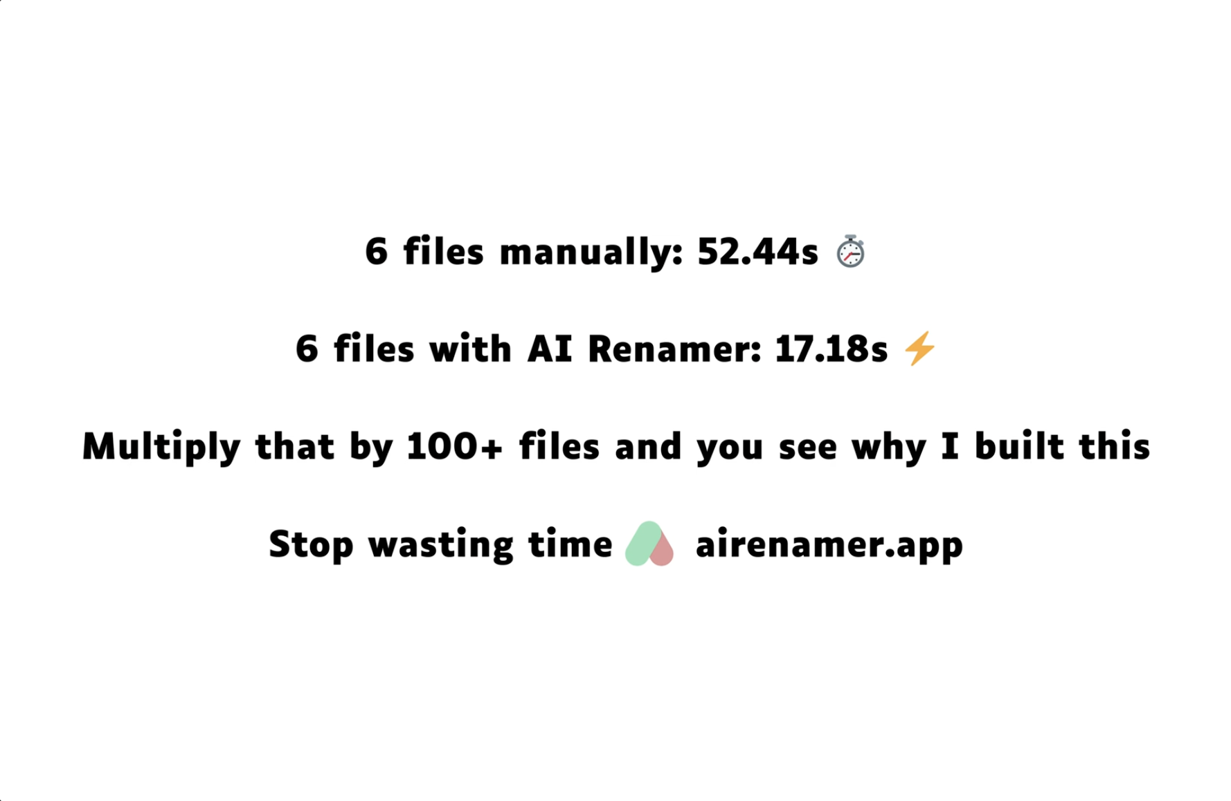 AI Renamer vs Manual Renaming Test Results