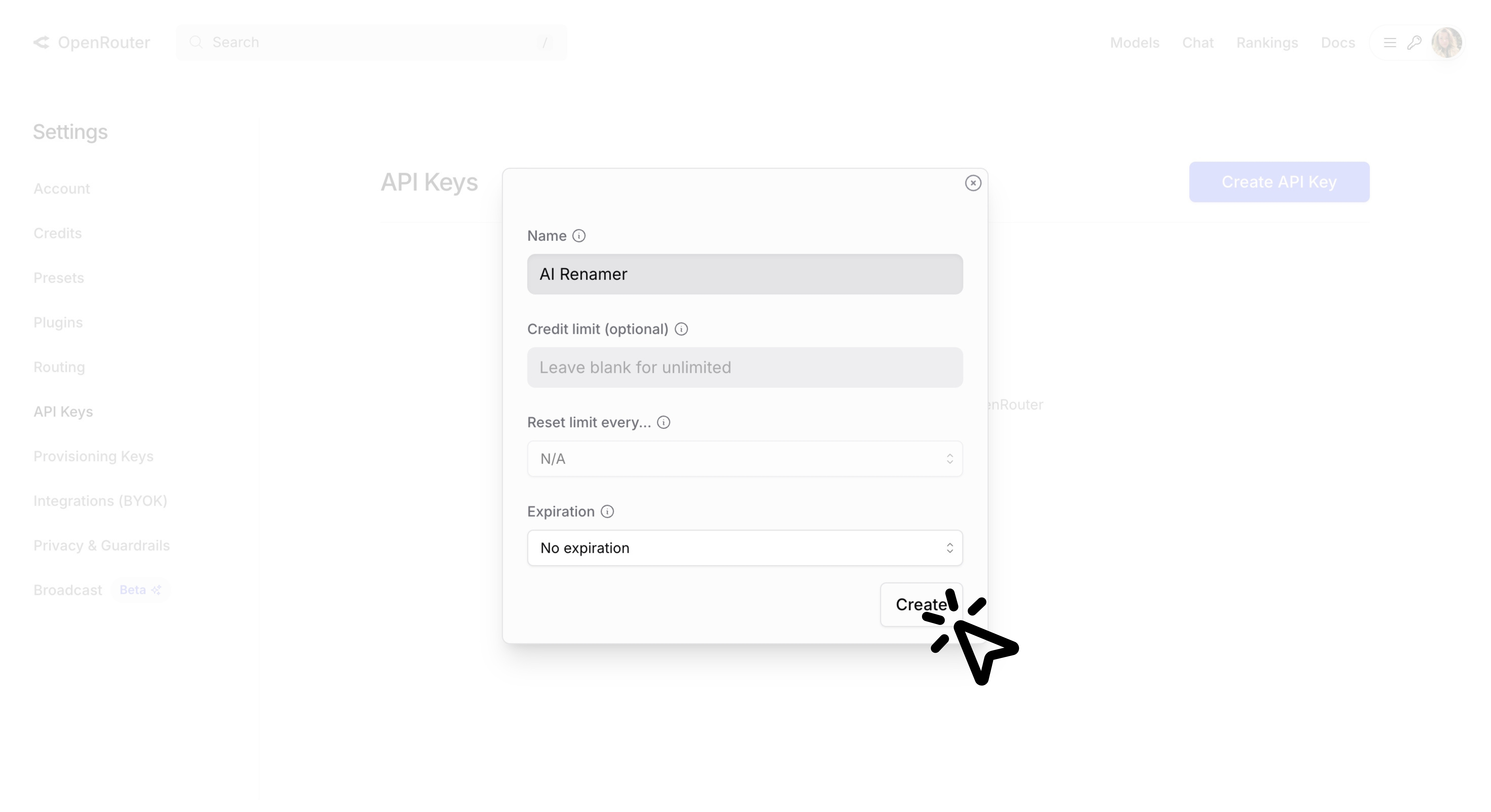 Step-by-Step: How to Set Up OpenRouter with AI Renamer, Step 6