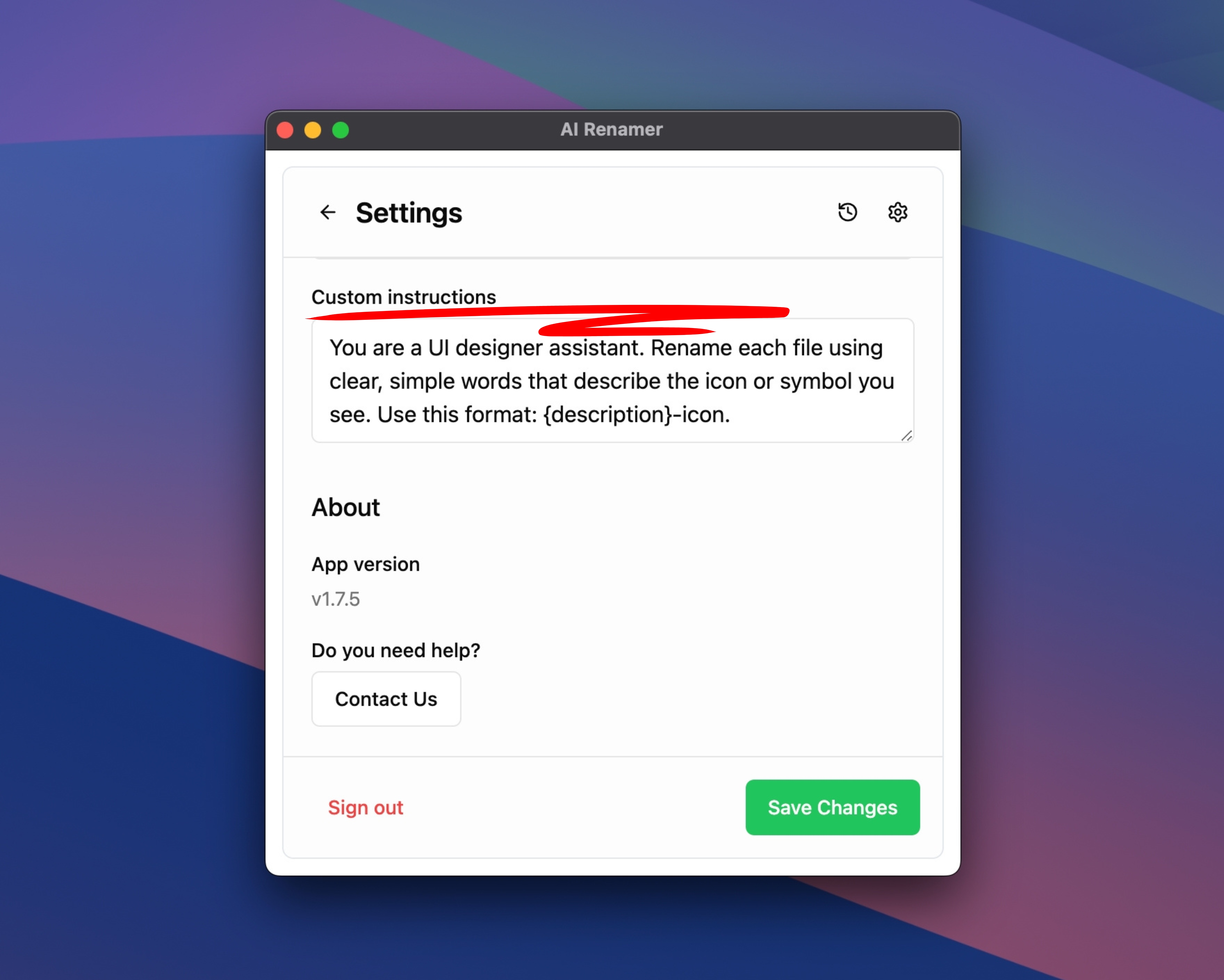 AI Renamer - Using Custom Instructions for Consistent UI Asset Naming