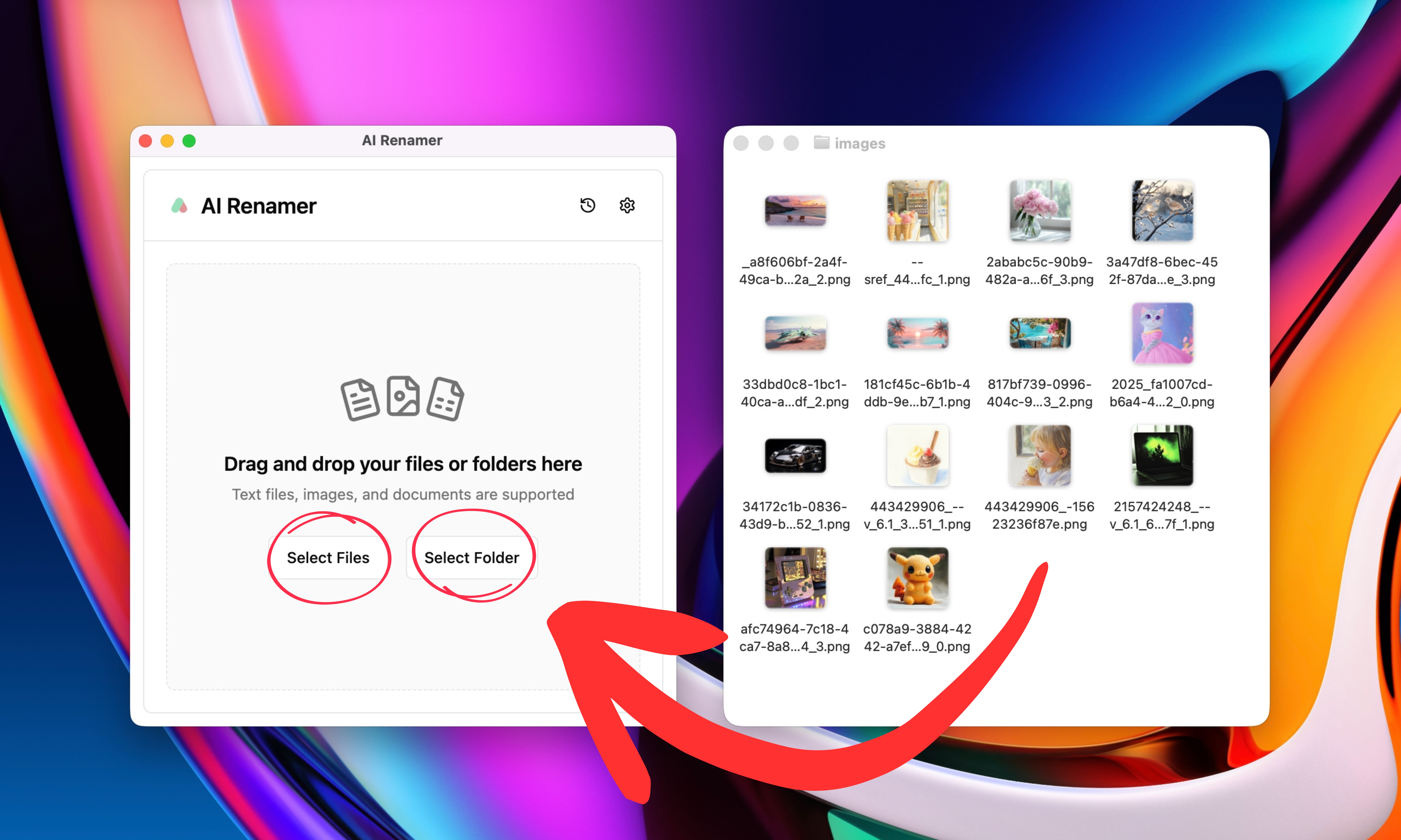 Add Your AI Image Folder to AI Renamer