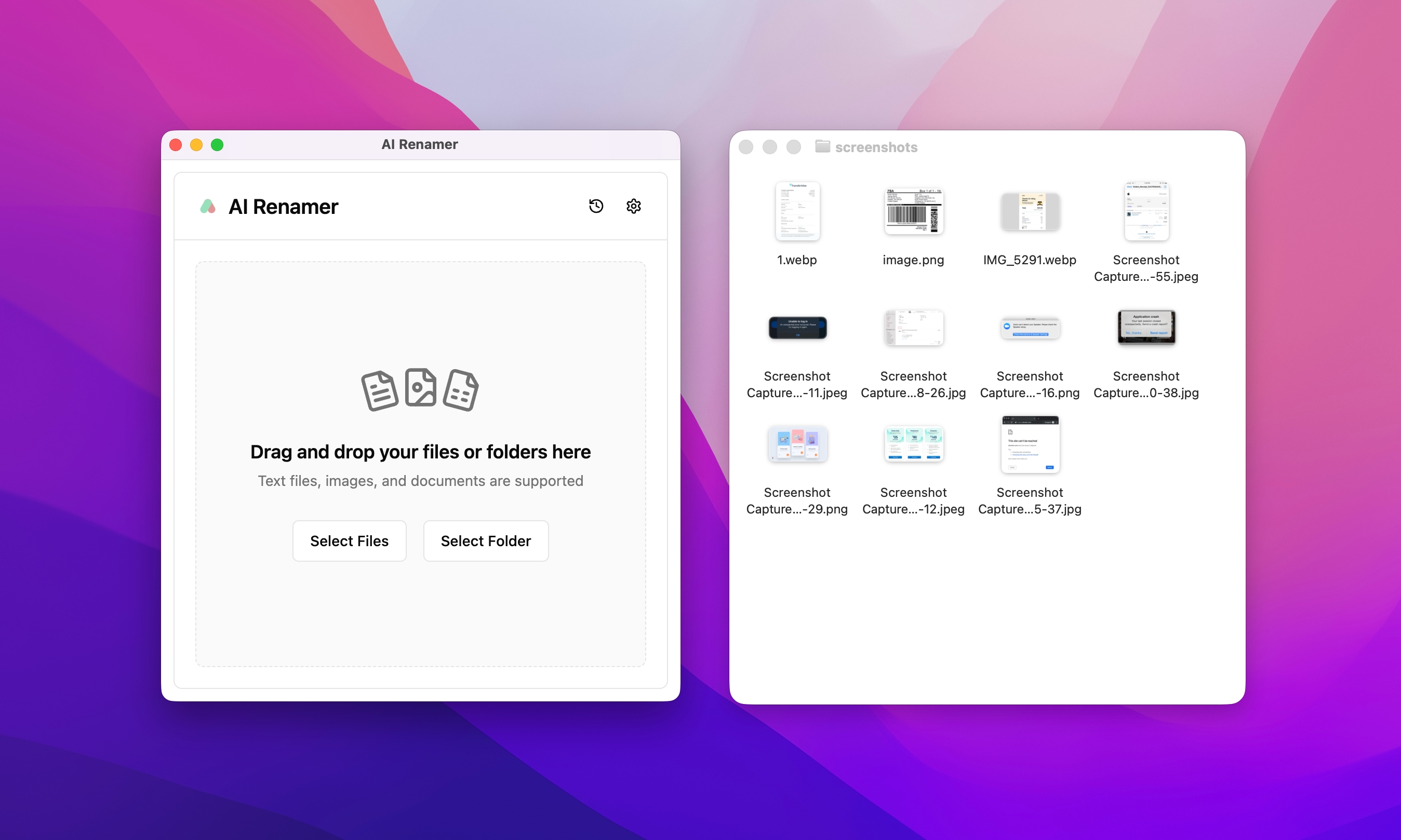Step-by-Step: How to Rename 1000+ Screenshots with AI Step 2: Use an AI-powered File Renaming Tool